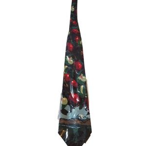 NEW Custom Neckwear Mens Tie Necktie Abstract Apples Mountains Fall Outdoor‎